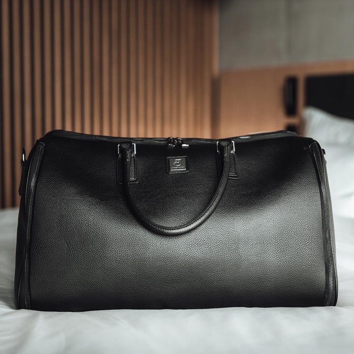 James Hawk Suit Weekender - Torba podróżna z miejscem na garnitur i koszulę