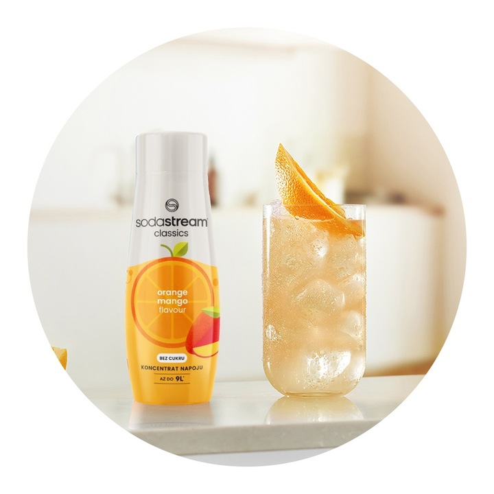 Zestaw Syrop koncentrat SodaStream ORANGE MANGO 3x440 ml + Torba GRATIS