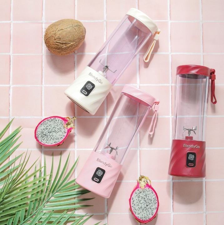 Blender kielichowy BlendyGo 3 Mikser do smoothie 250W czarny + GRATIS!