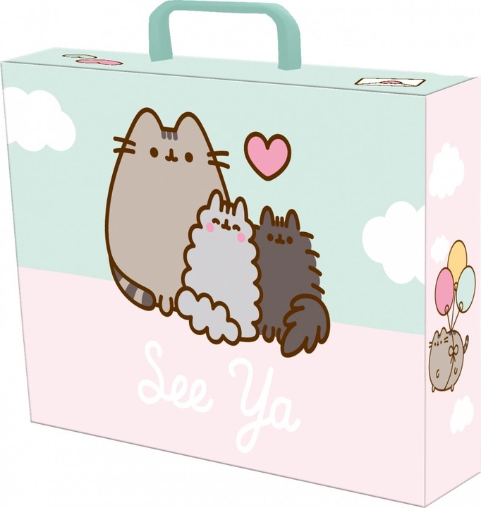 GRUBA Teczka z rączką A4 PUSHEEN PUSZIN XL Kot Kotek