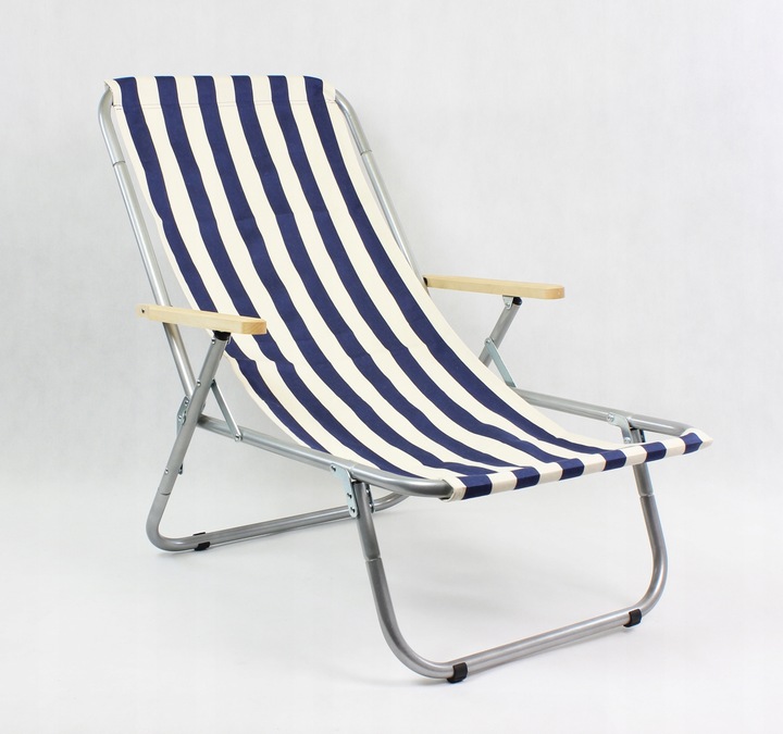 Leżak plażowy składany do torby MAX 150 KG, tradycyjny, aluminiowy