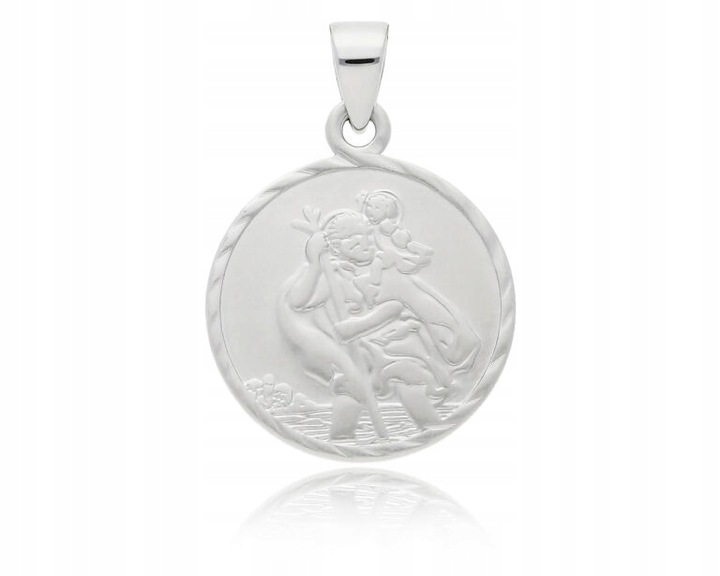 Medalik Srebrny ze Św. Krzysztofem Patron Kierowców Wisiorek pr.925