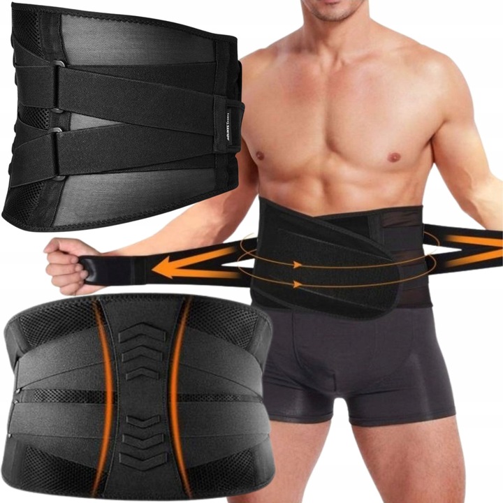 PAS LEDZIOWY na kręgosłup lędźwiowy na dyskopatię ORTOPEDYCZNY do pracy XL