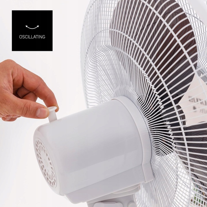 CICHY WYDAJNY WENTYLATOR STOŁOWY 45W