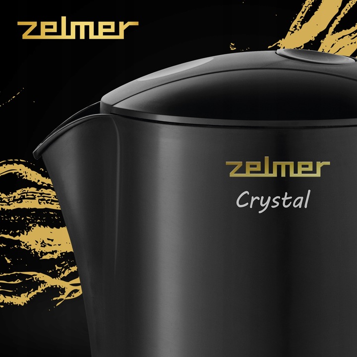 Czajnik elektryczny Zelmer ZCK7630 Gold 2200 W 1,7 l czarny