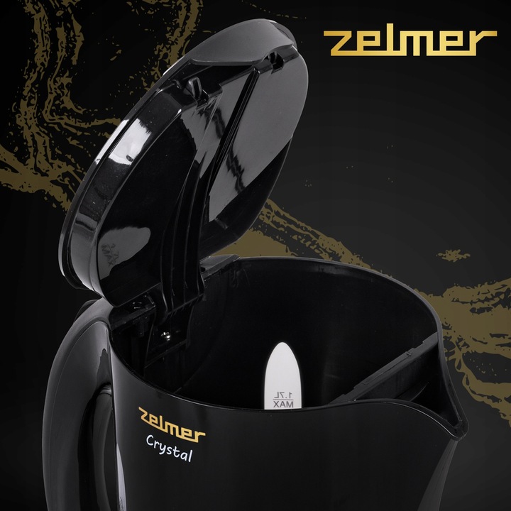 Czajnik elektryczny Zelmer ZCK7630 Gold 2200 W 1,7 l czarny