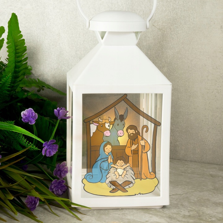 LAMPION ADWENTOWY LATARENKA ŚWIĄTECZNA NA RORATY DEKORACJA LED
