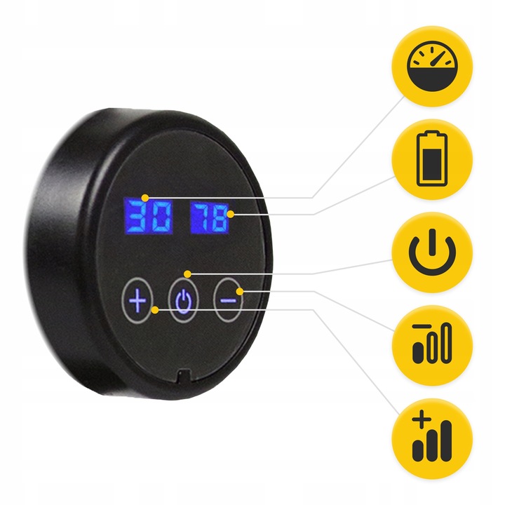 PISTOLET DO MASAŻU MASSAGE GUN+GŁOWICA PODGRZEWANA