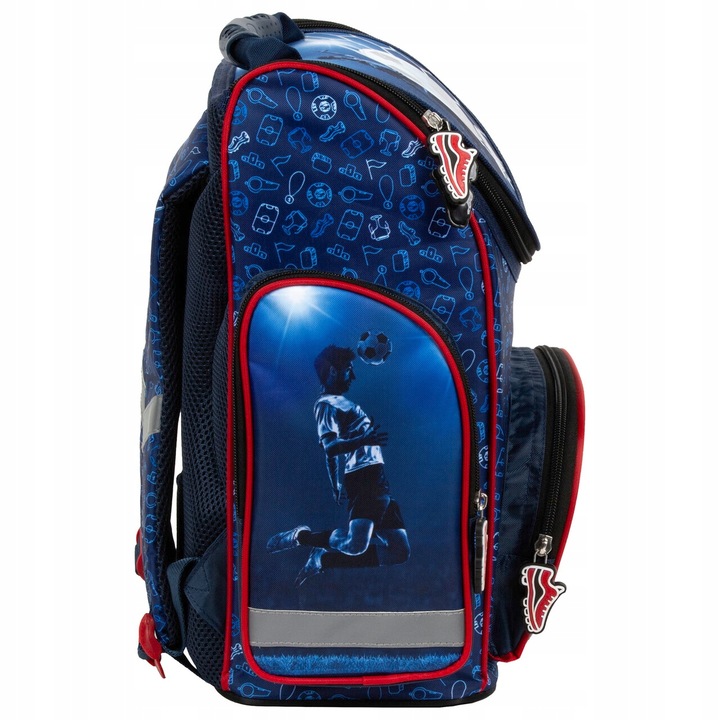 TORNISTER SZKOLNY ERGONOMICZNY FUNKCJONALNY DLA CHLOPAKA PIŁKA NOŻNA