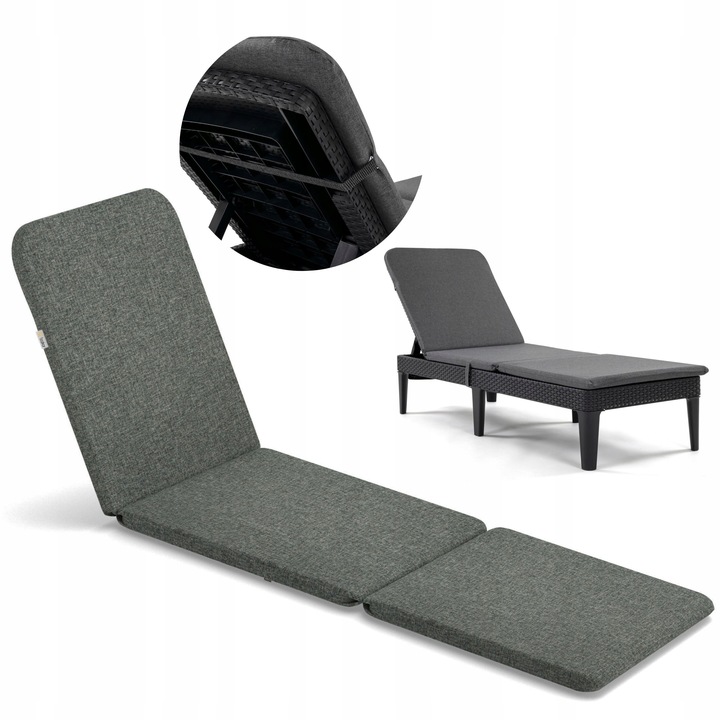 Poduszka na leżak JAIPUR GREY Melange S-02A