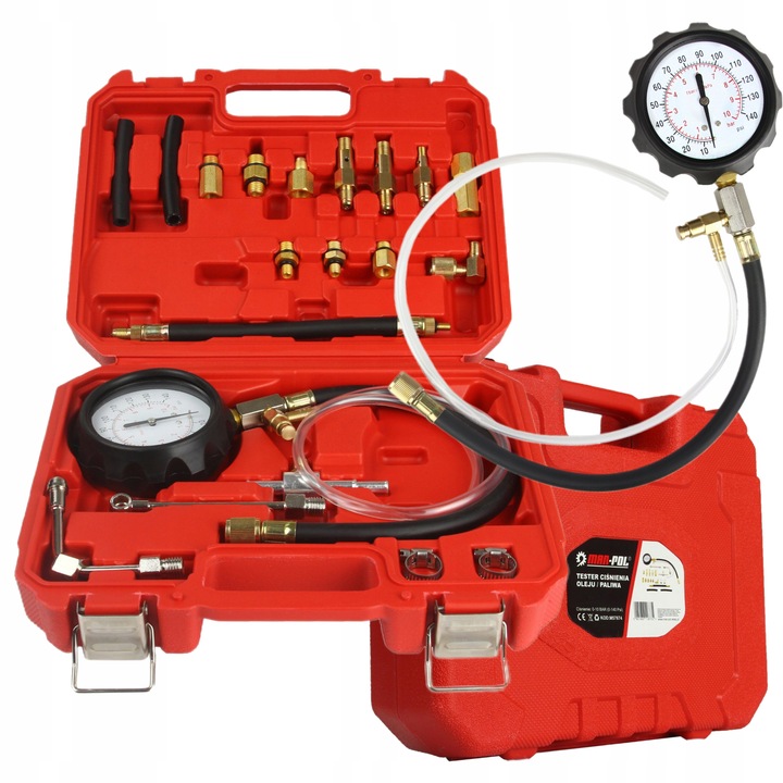 MAR-POL TESTER MIERNIK CIŚNIENIA SPRĘŻANIA OLEJU PALIWA 21EL WALIZKA M57674