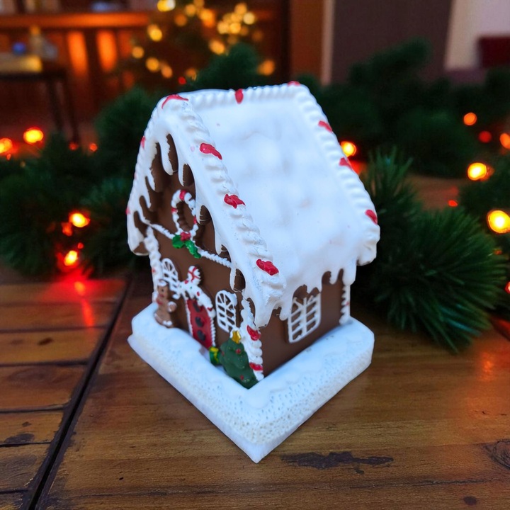 Kominek zapachowy świąteczna figurka domek Podstawka pod kadzidełka