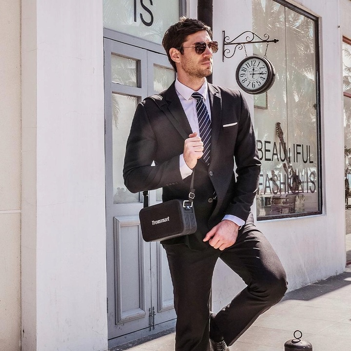 BLUETOOTH ODTWARZACZ AUDIO POWERBANK IPX6 Tronsmart Force MAX czarny 80 W