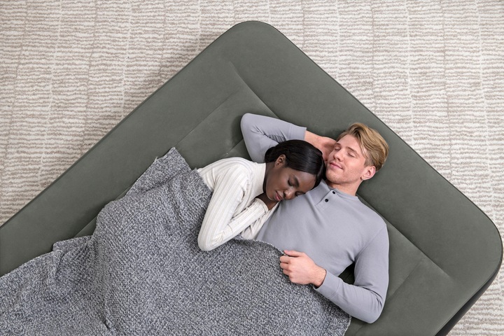 MATERAC DMUCHANY WELUROWY 2 OSOBOWY 203x152x36 cm ŁÓŻKO BESTWAY 67699