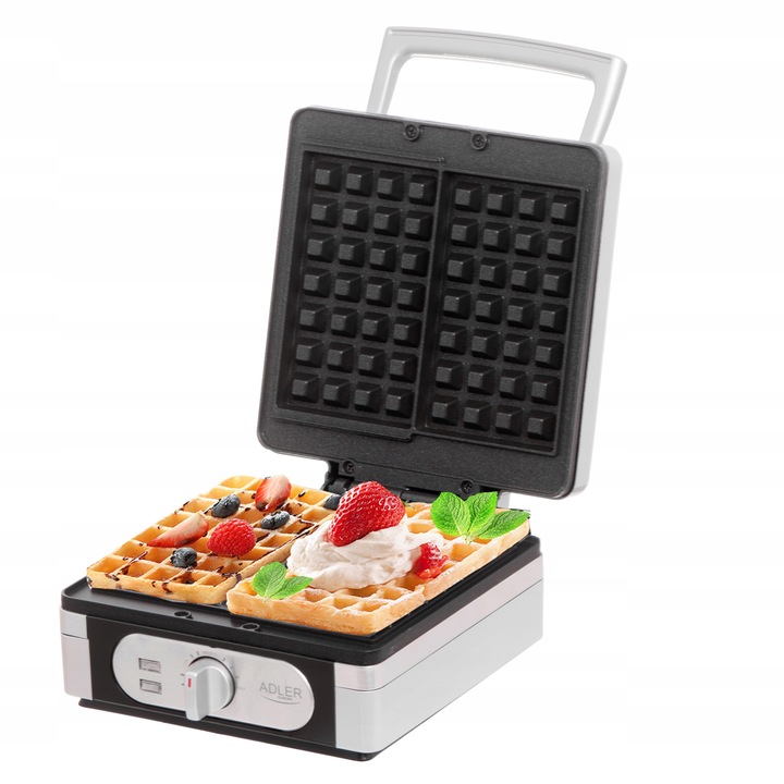 GOFROWNICA 2000W XXL 2 CHRUPIĄCE PUSZYSTE GOFRY XXL DUŻA SOLIDNIE WYKONANA