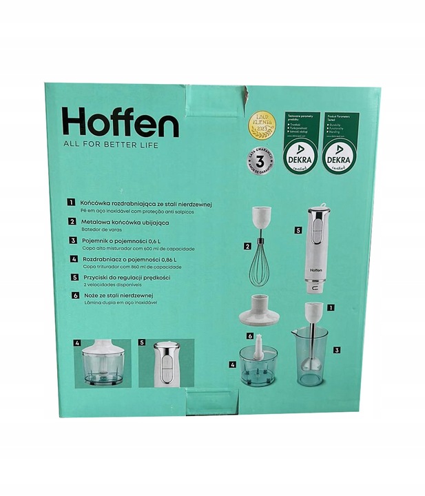 Blender ręczny Hoffen HB809-800 800 W biały