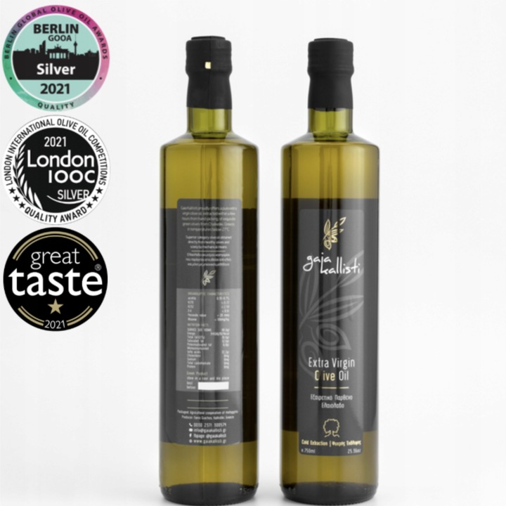 OLIWA Z OLIWEK 750ML EXTRA VIRGIN NAGRADZANA GAJA KALLISTI Z GRECJI BUTELKA