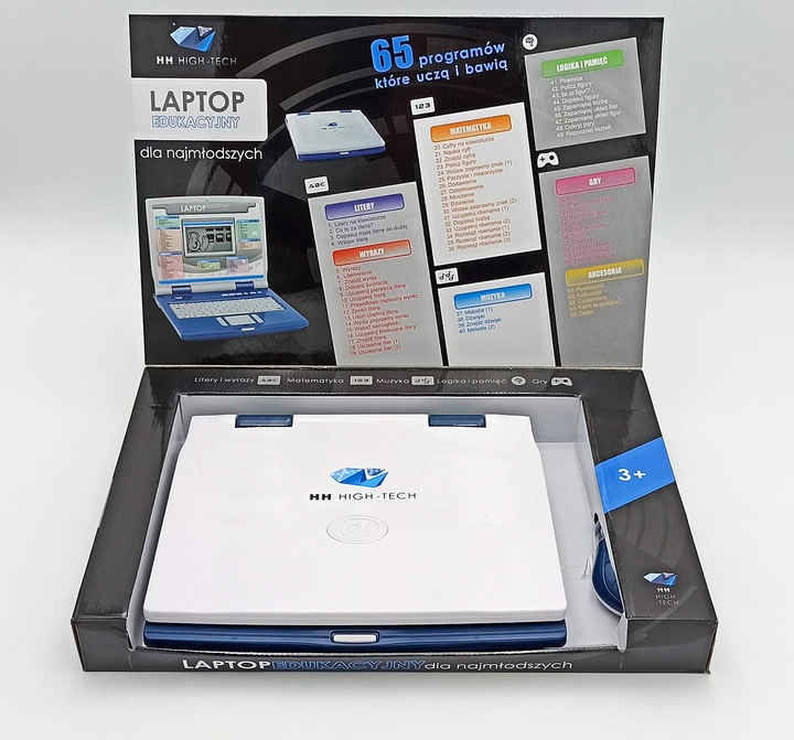 461045/0189 LAPTOP EDUKACYJNY DLA DZIECI 65 PROGRAMÓW USB PL HH
