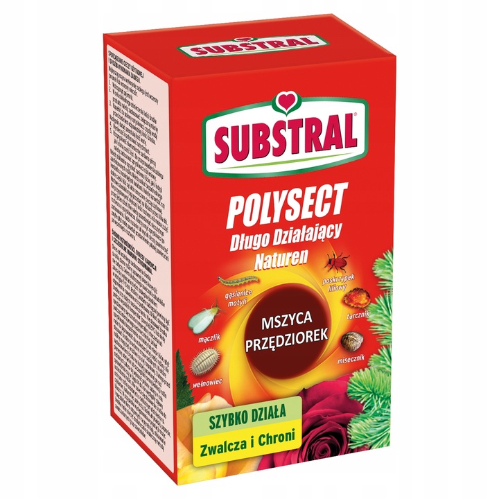 12x POLYSECT długo działający Naturen Substral 100ml na mszyce przędziorki