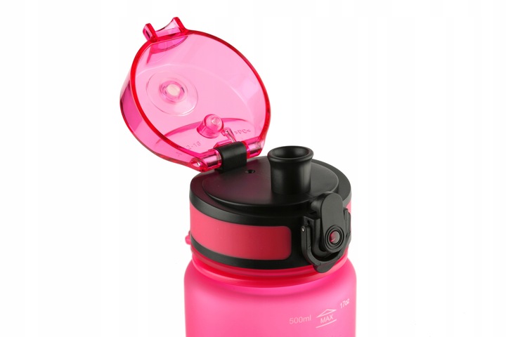 Butelka z filtrem Aquaphor City Różowa Bidon 0,5L Filtr Węglowy 3 Wkłady