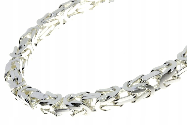 SREBRNY ŁAŃCUSZEK SPLOT KRÓLEWSKI-PRÓBA -925-50 CM