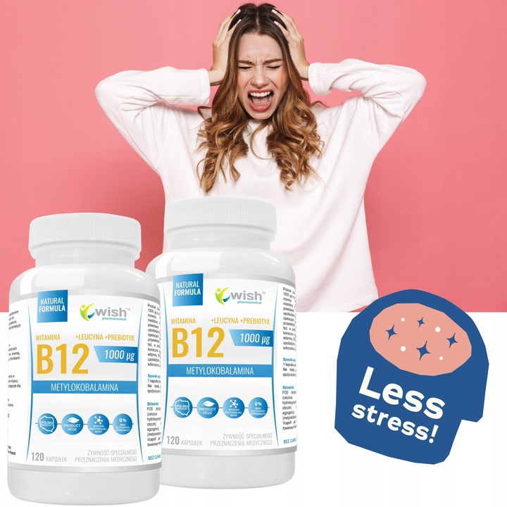 WITAMINA B12 1000µg METYLOKOBOLAMINA 240KAP WEGAN