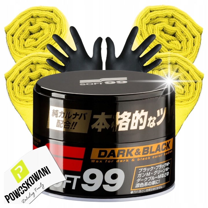 Soft99 DARK BLACK WAX TWARDY WOSK SAMOCHODOWY CARNAUBA CIEMNY LAKIER POŁYSK