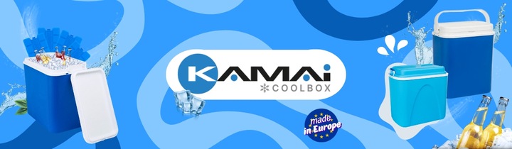 CHŁODZIARKA LODÓWKA 18L od KAMAI: NIEBIESKA, WZMOCNIONA RĄCZKA, made in EU