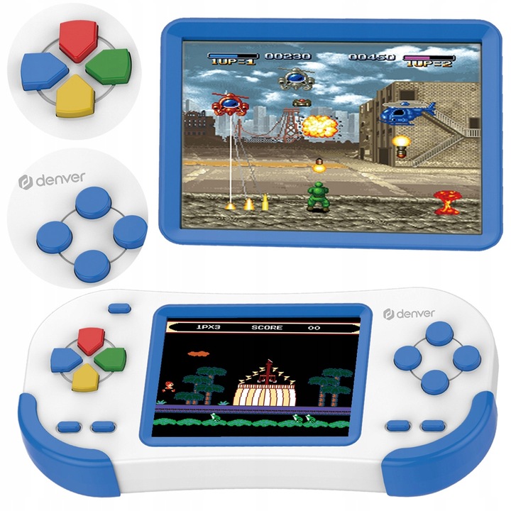 Gamepad z kolorowym ekranem LCD 2,8” DENVER GMP-295 200 gier 320 x 240
