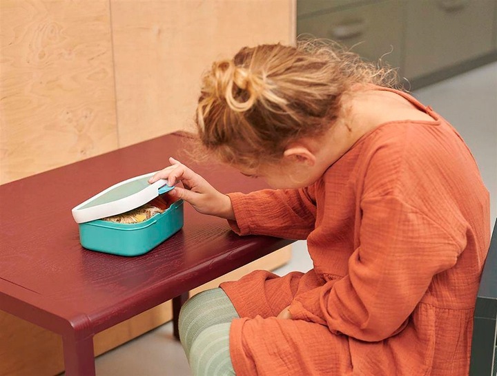 Lunchbox Pojemnik Śniadaniówka 750ml MEPAL Niebieski Żeglarze na Kanapki