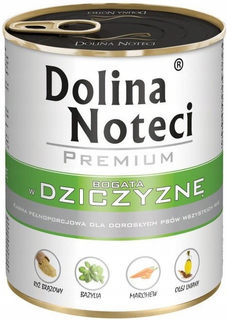 DOLINA NOTECI PREMIUM Mokra karma dla psa MIX smaków 10x800g bez kurczaka