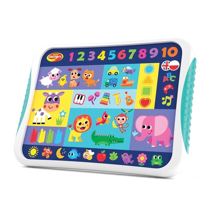 Zabawki interaktywne - Tablet Poznaję i Nazywam, dla dzieci, 2 lata+, Dumel