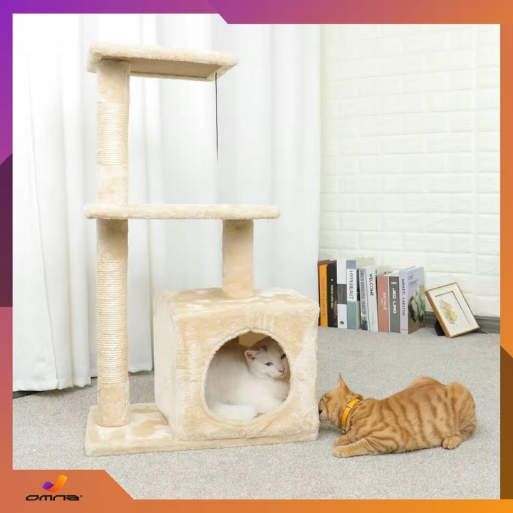 Drapak dla kota duży wysoki drzewko domek budka legowisko słupek mysz walec