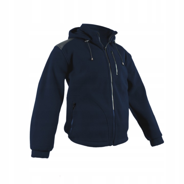 Polar roboczy męski z kapturem Bluza polarowa Rozpinana CIEPŁY GRUBY r.2XL