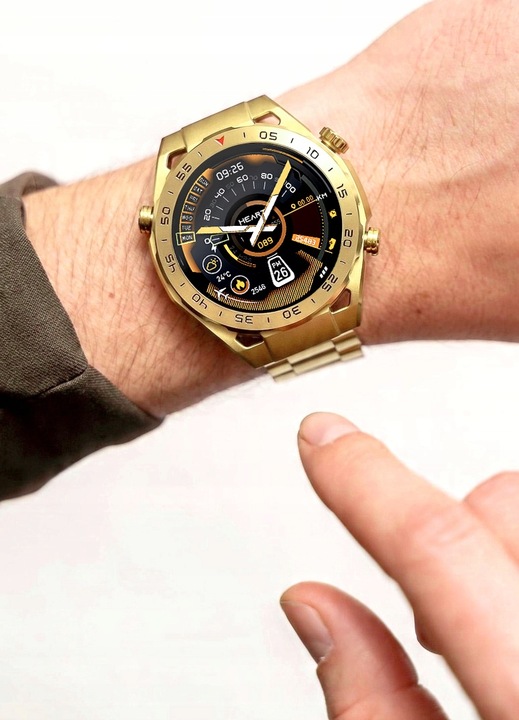 Zegarek męski SMARTWATCH GRAVITY odbieranie połączeń 1.39" wielofunkcyjny