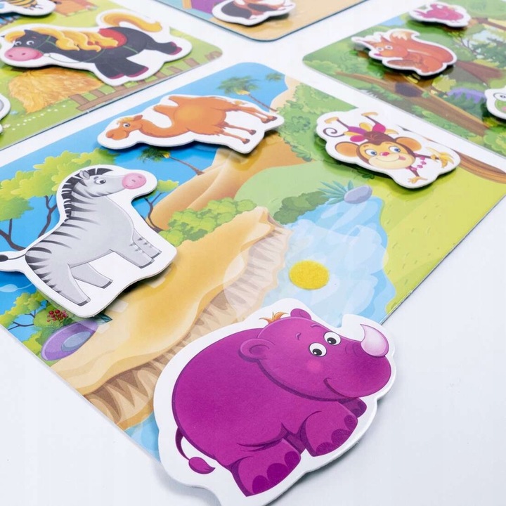 Gra edukacyjna Kto gdzie mieszka? Gra z rzepami dla dzieci Roter Kafer 3+