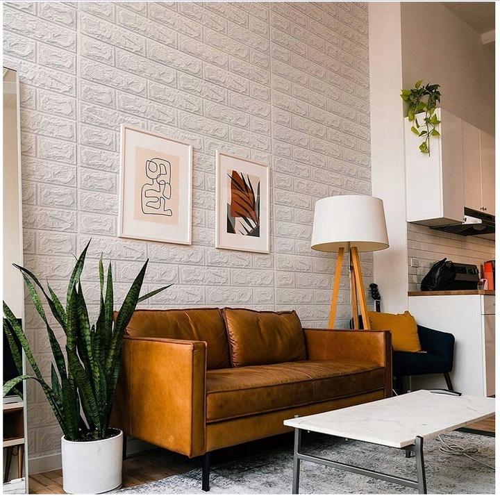 PANELE 3D ŚCIENNE SAMOPRZYLEPNE CEGŁA TAPETA 10szt