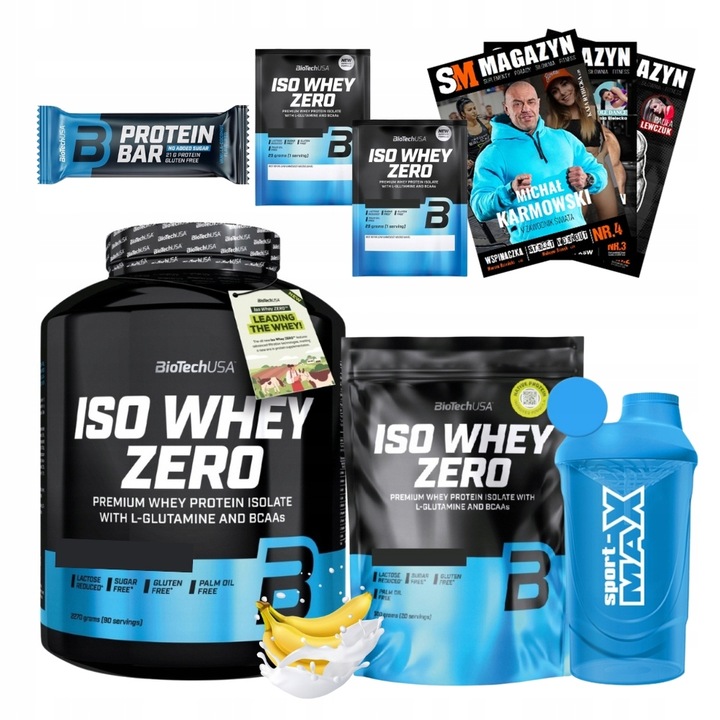 BIOTECH ISO WHEY ZERO 2270G IZOLAT BIAŁKA SERWATKI
