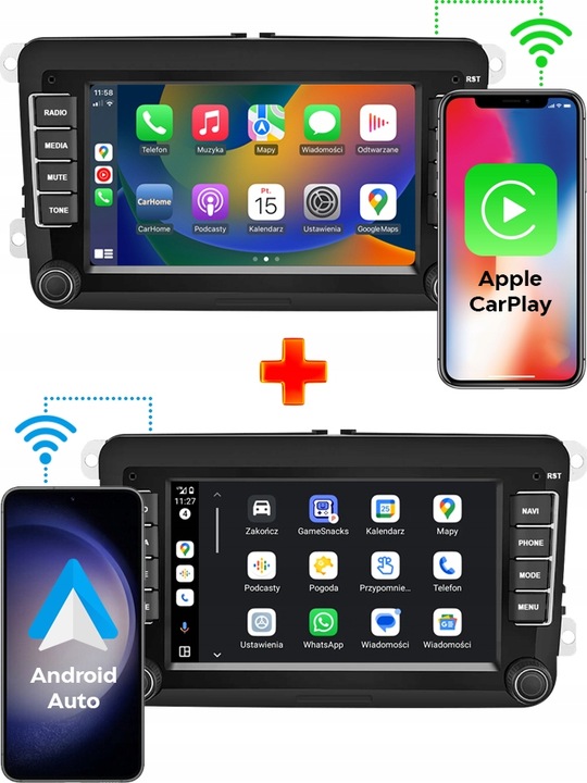 RADIO NAWIGACJA ANDROID VW PASSAT B6 B7 GOLF 5 6 TIGUAN TOURAN CADDY T5 T6