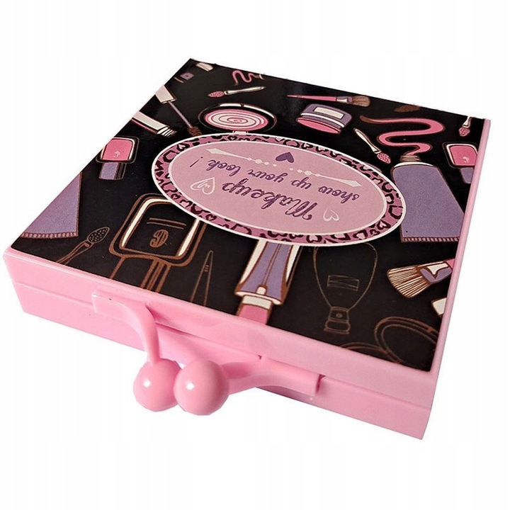 KUFEREK ZESTAW KOSMETYKÓW DO MAKIJAŻU PIĘKNOŚCI TOALETKA DO MAKIJAŻU DLA DZ