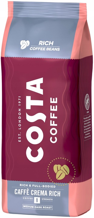 Costa Kawa Ziarnista Arabica Caffe Crema Rich + Caffe Crema 2x1kg