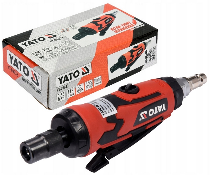 SZLIFIERKA PROSTA PNEUMATYCZNA MAŁA YATO + FREZY