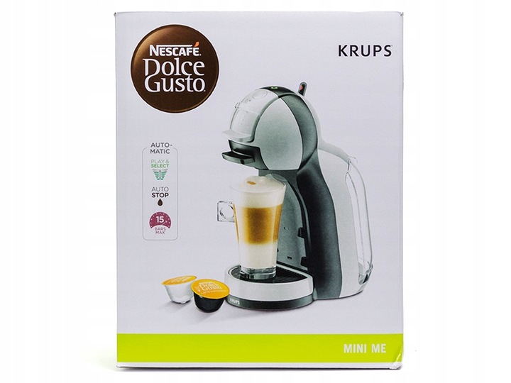 Ekspres kapsułkowy KRUPS Mini Me KP123 Nescafe Doce Gusto 1500W 15 bar