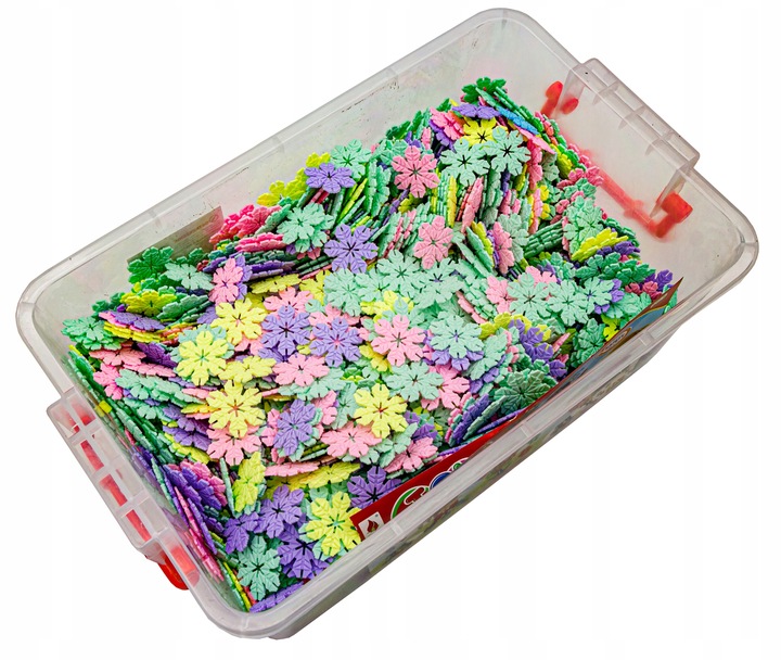 Klocki Konstrukcyjne Rzepy Płatki Śniegu 2500 elem