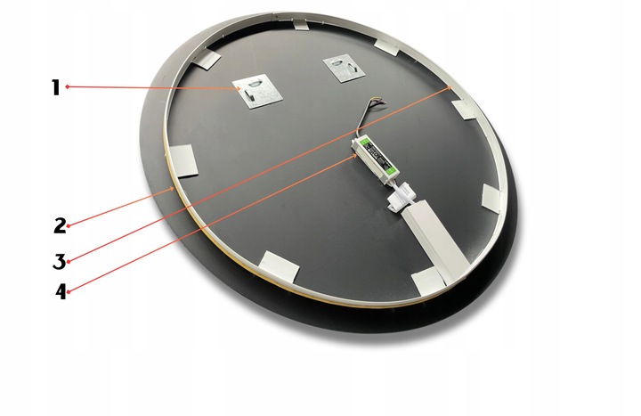 Lustro Podświetlane Okrągłe FI 80CM 480 LED/METR COB WODOSZCZELNOŚĆ IP65