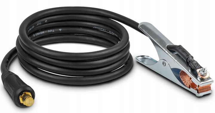 UCHWYT SPAWALNICZY MASOWY 300A przewód 25mm2 wtyk DX50 ŁW50 do spawarki