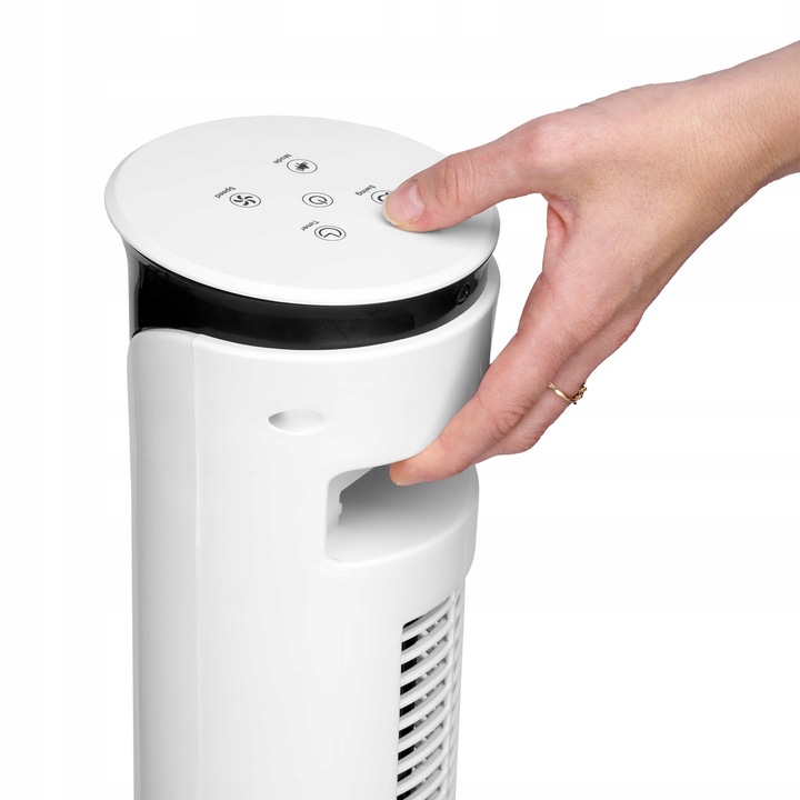 Wentylator kolumnowy wiatrak podłogowy cichy z pilotem timer termometr