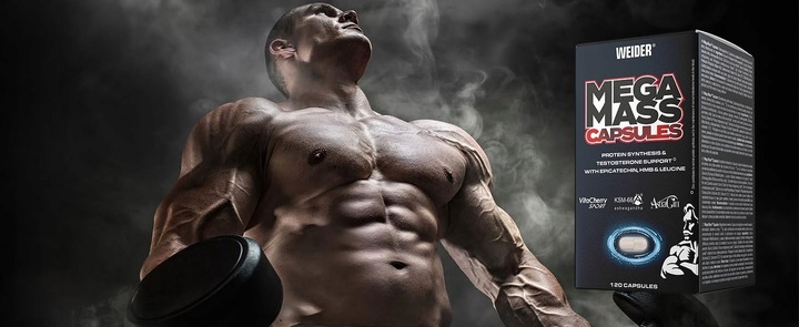 Weider Mega Mass Caps | 120 kapsułek