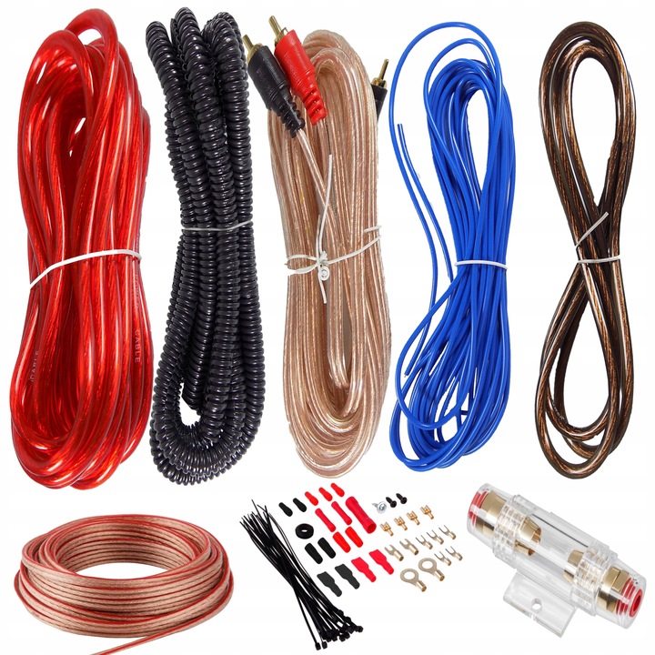 KABLE PRO DO WZMACNIACZA TUBY SUBWOOFERA 1500W