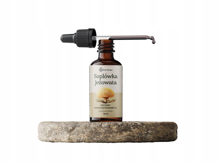 SOPLÓWKA JEŻOWATA KROPLE EKSTRAKT ADAPTOGENY Suplement lion's mane 50 ml